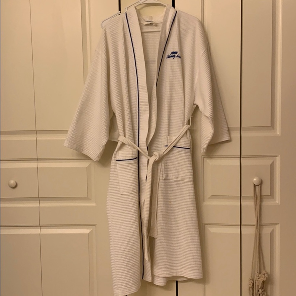Celebrity cruises white robe